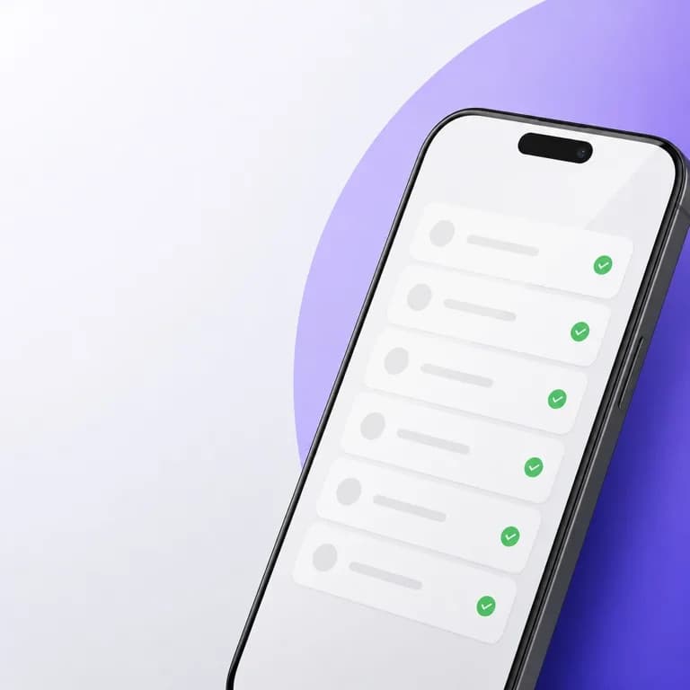 Смартфон с условным списком проверок перед ремонтом
